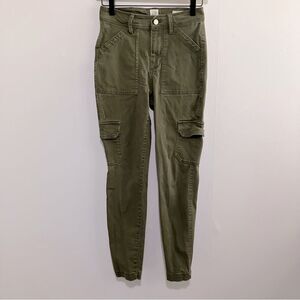 GAP Cargo Pants Women Size 0 Green High Rise Universal Legging